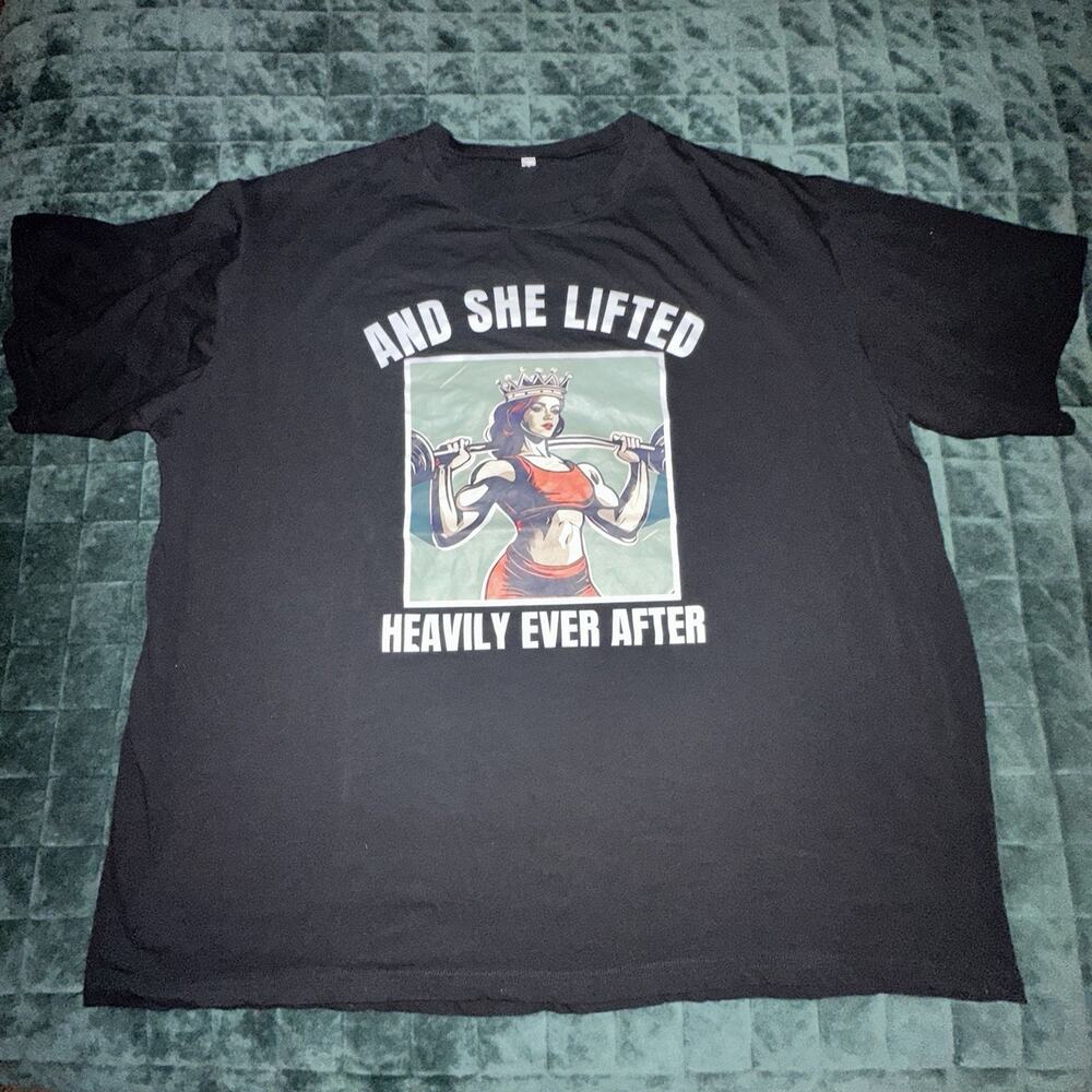 Weightlifting Mens Short Sleeve Graphic Tee‎ Shirt Double XL (2XL) Black Funny
